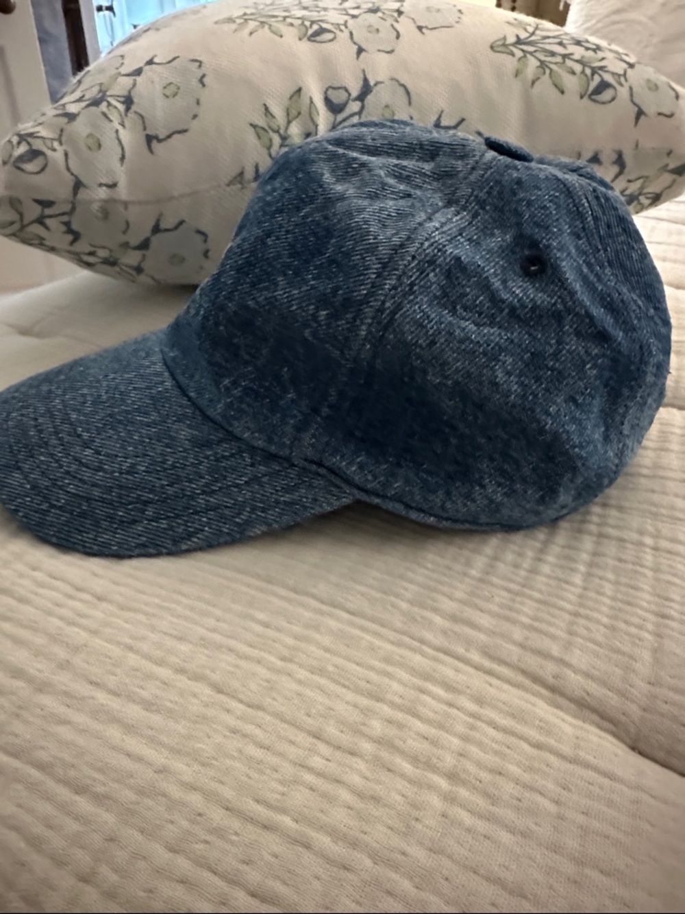 Isabel Marant Denim Blue Logo Baseball Cap - Picture 2 of 5
